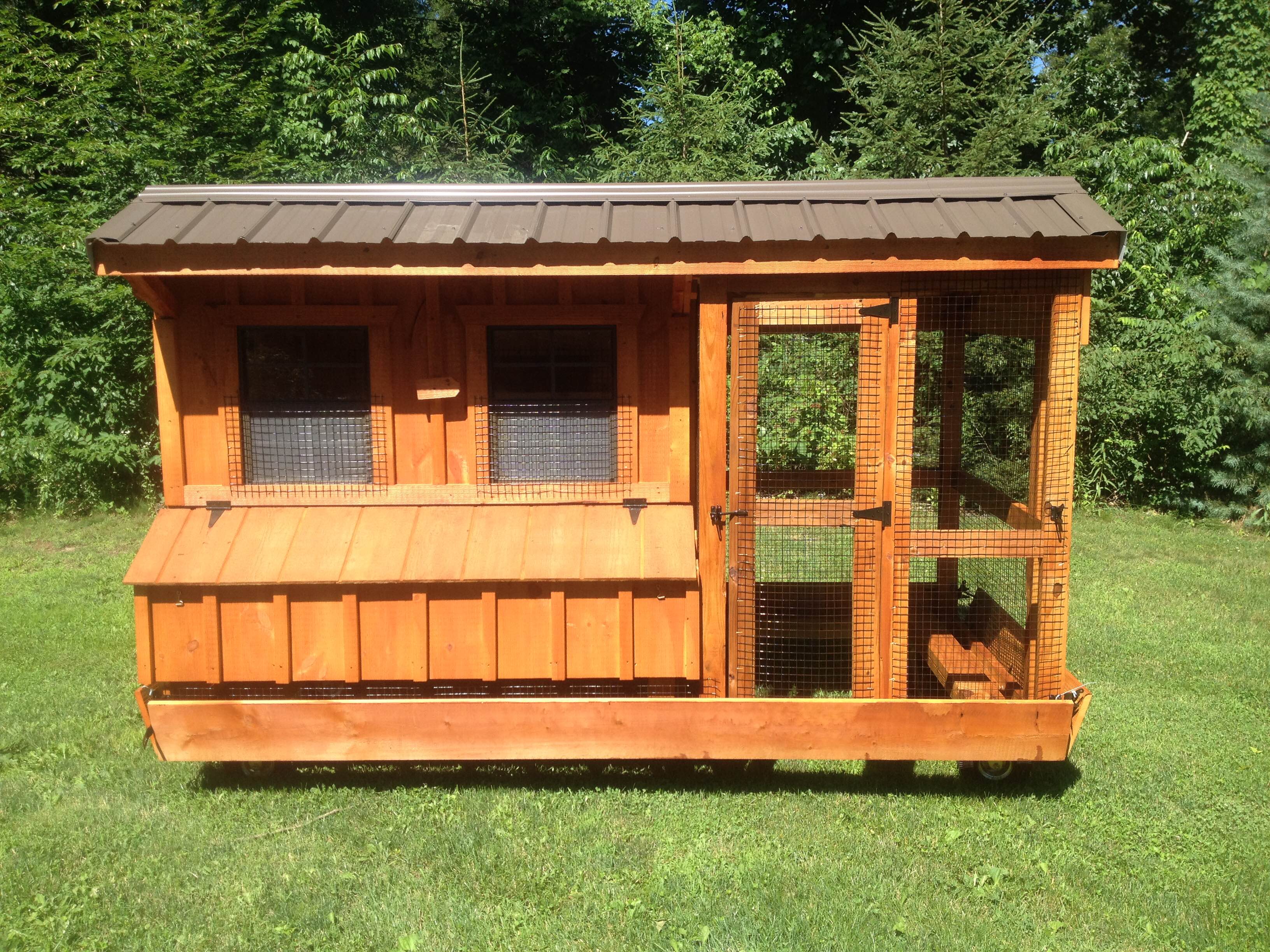 chicken coop and run